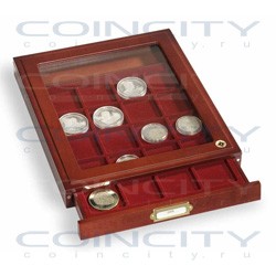 Бокс для 20 монет со смотровым стеклом