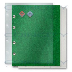 Лист для значков 200x250 мм. Зелёный